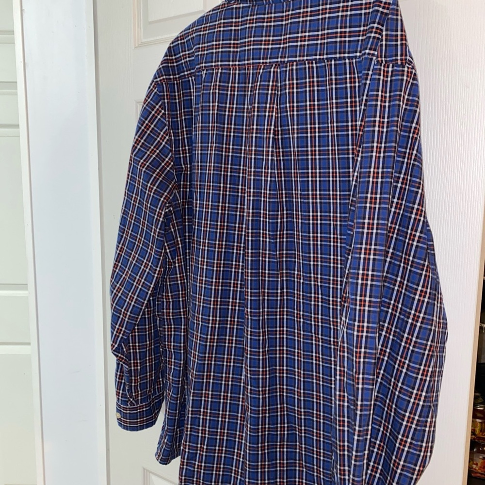 U.S. Polo Assn. Blue and Orange Casual Button Down Shirt - Picture 3 of 3